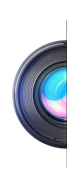 Graphic of half a camera lens