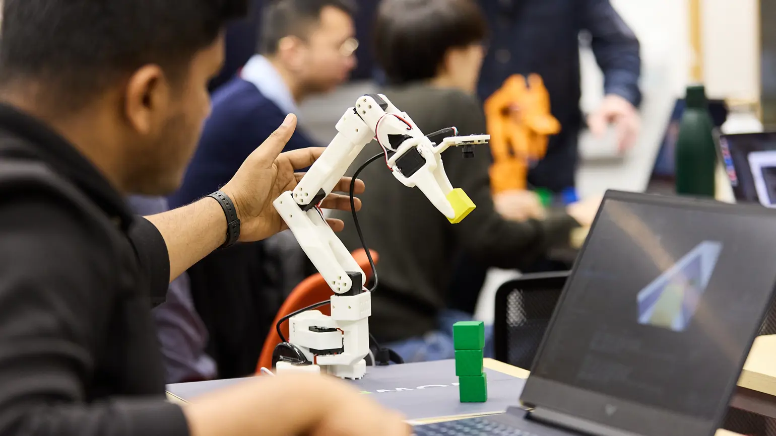 Creators On The Robot Dexterity Programme (Photo Credit Amy Birch)