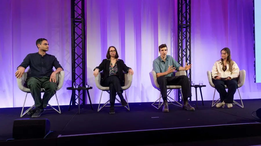 ARIA Creators and Laura Ryan speaking at the ARIA Summit 2025